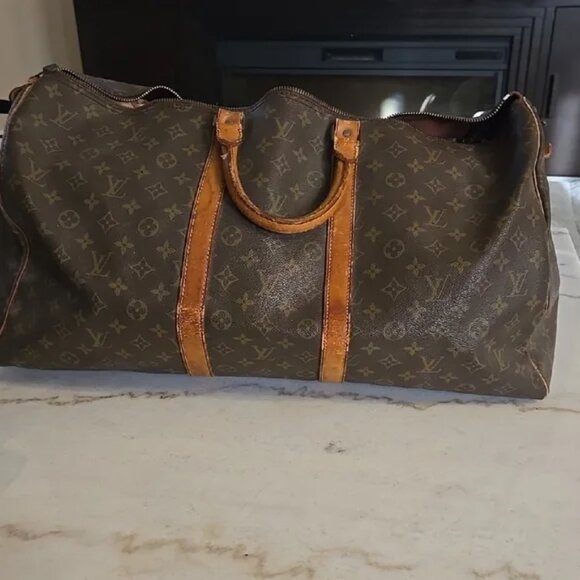 Louis Vuitton Handbags - WORK NEEDED: Louis Vuitton Monogram Brown Travel Duffle Bag